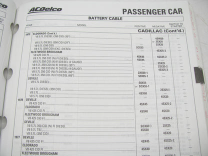 Acdelco 16A-100-2000 Wire & Cable Catalog - 2000, Weatherly # 432, 858 Pages