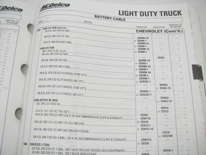 Acdelco 16A-100-2000 Wire & Cable Catalog - 2000, Weatherly # 432, 858 Pages