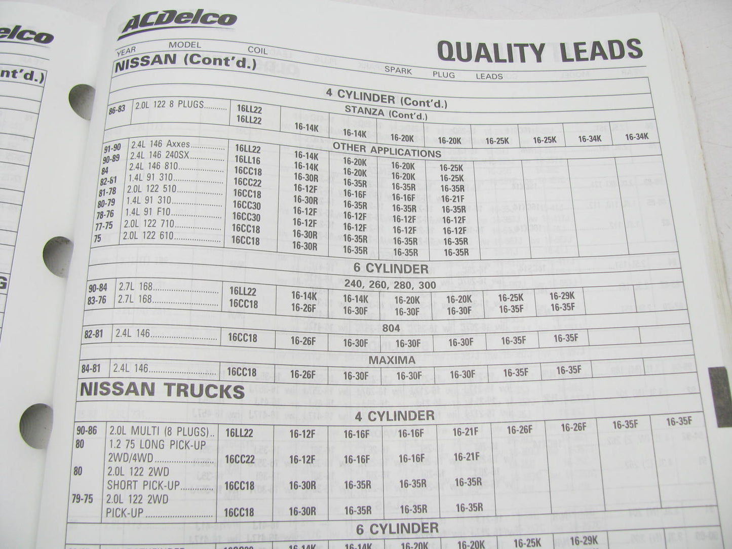 Acdelco 16A-100-2000 Wire & Cable Catalog - 2000, Weatherly # 432, 858 Pages