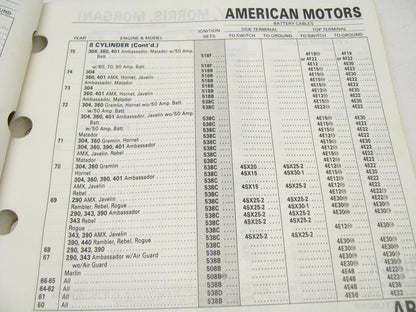 Acdelco 16A-100 Wire And Cable Catalog - 1991 Weatherly # 544