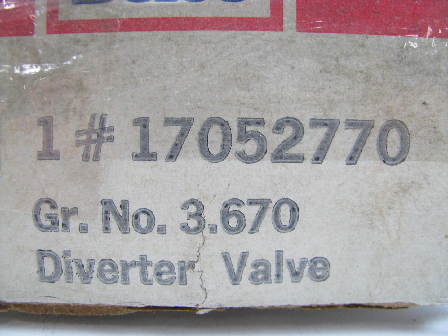 NOS OEM Acdelco 17052770 Air Bypass Diverter Valve