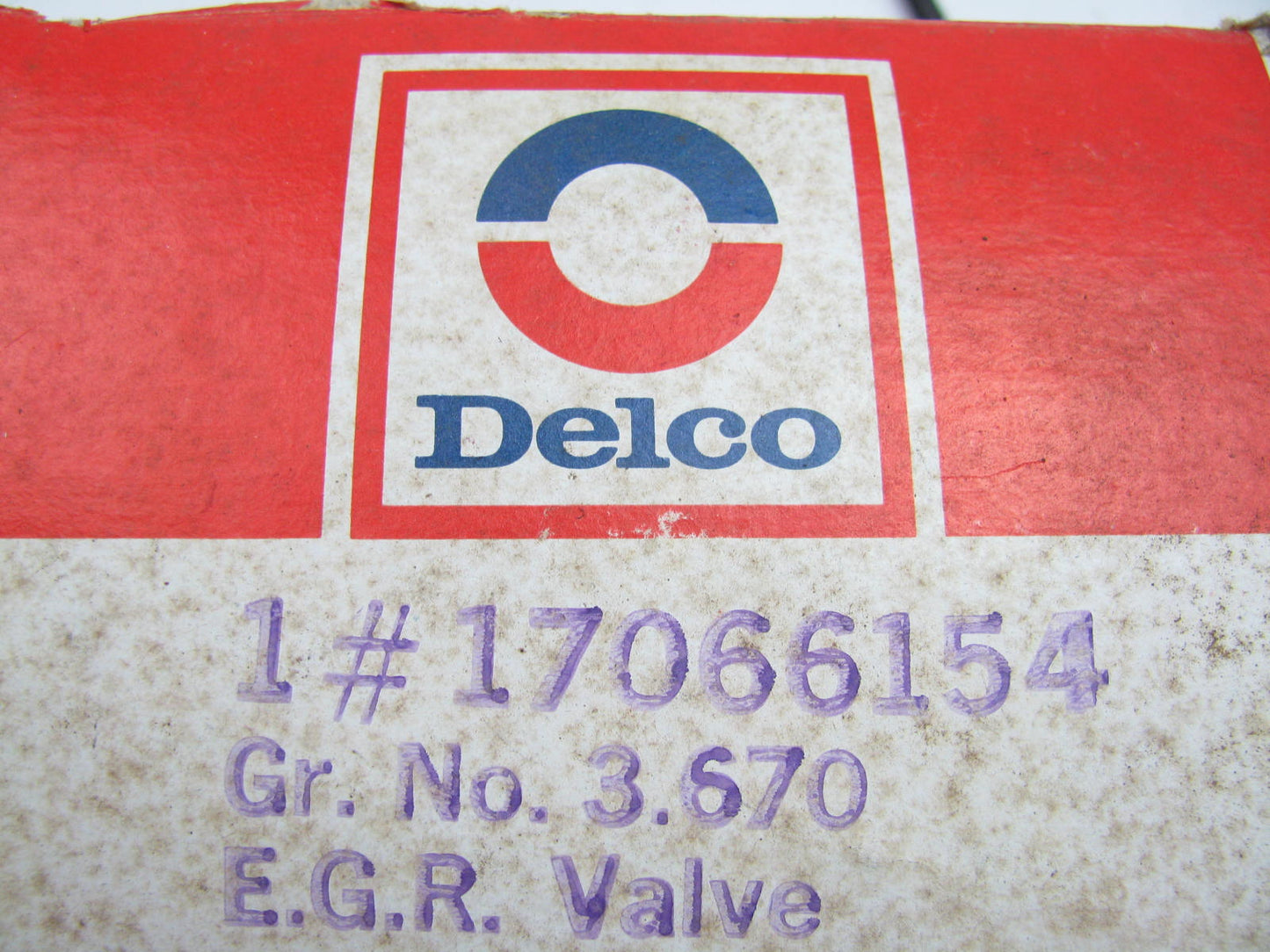 NEW GENUINE OEM GM Acdelco 17066154 EGR Valve