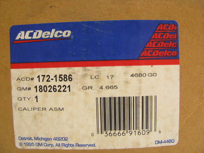 Acdelco 172-1586 Front Right Passengers Side Brake Caliper 1998-2002 Seville