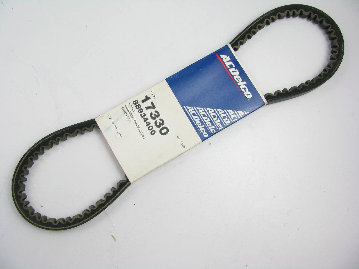 Acdelco 17330 Accessory Drive Belt - 0.53'' X 33.00'' - 36 Degree