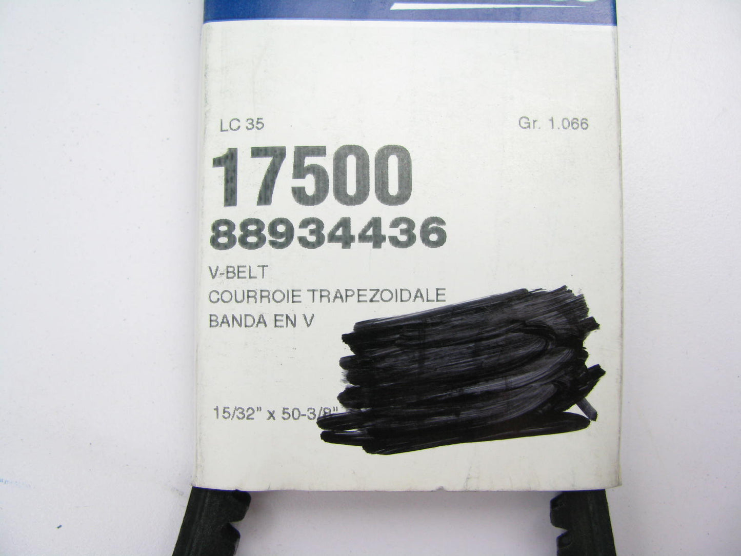 Acdelco 17500 Accessory Drive Belt - 0.53'' X 50.0'' - 36 Degree