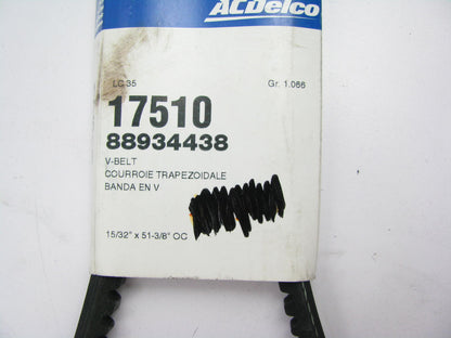 Acdelco 17510 Accessory Drive Belt - 0.53'' X 51.00'' - 36 Degree