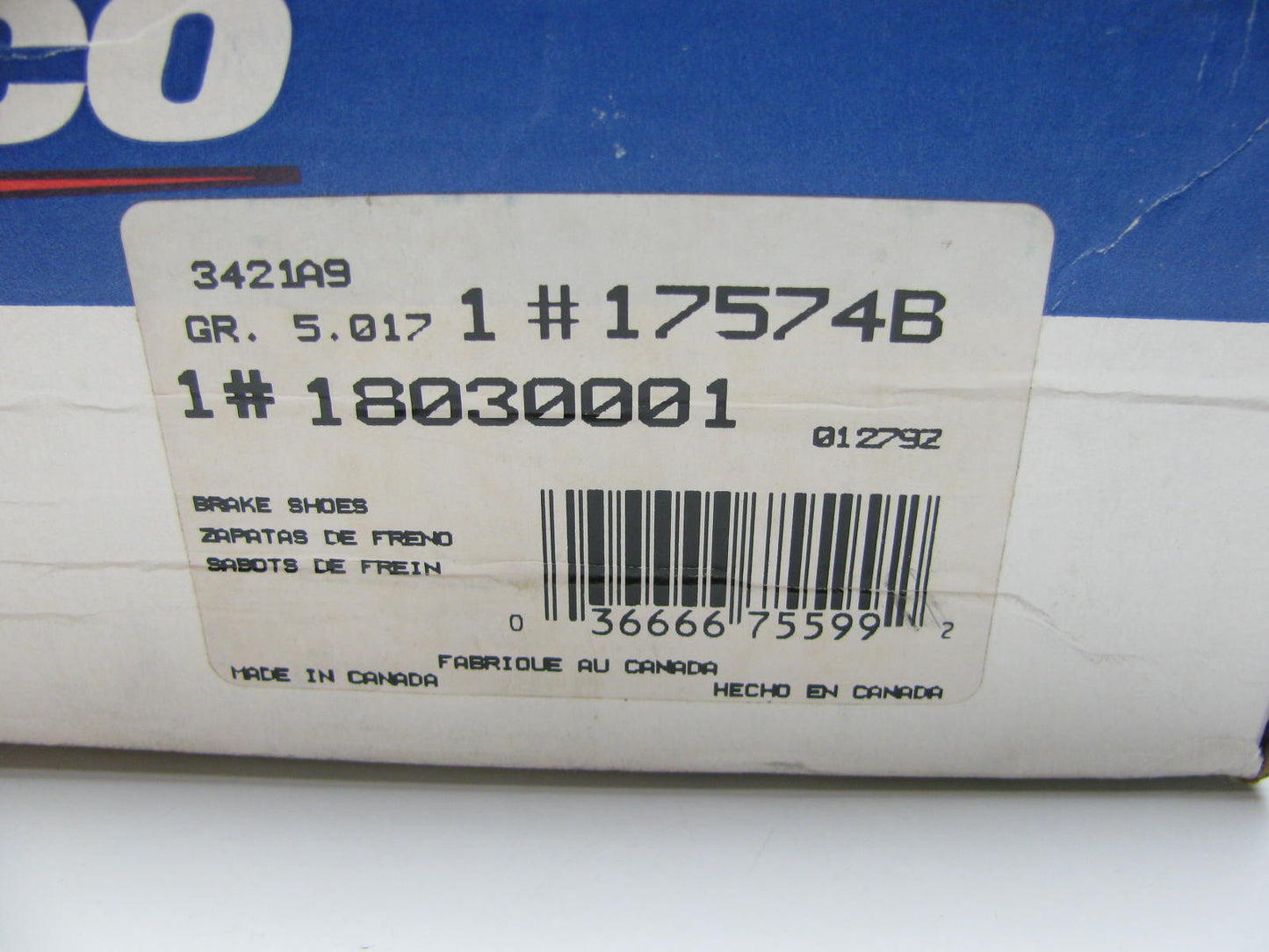 ACDelco 17574B Drum Brake Shoes - REAR
