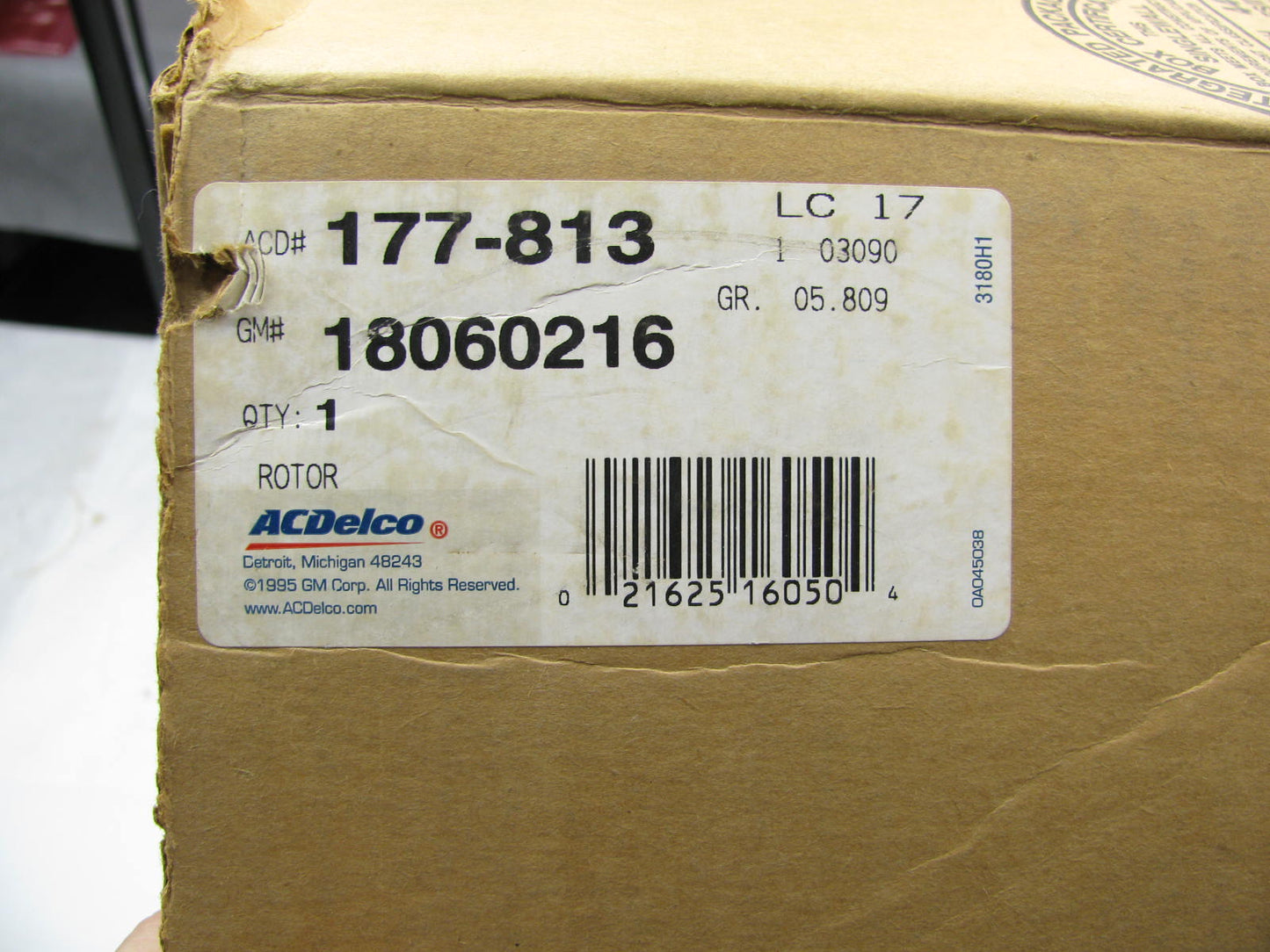 (x2) Front Brake Rotor & Hub Acdelco 177-813  For 1992-1999  C1500
