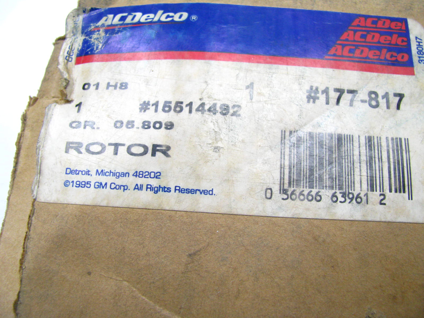 ACDelco 18A692 Disc Brake Rotor Assembly
