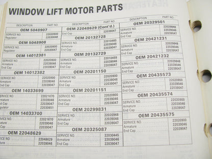 Acdelco 18A-100 Service Motors Catalog - 1988 Weatherly #504