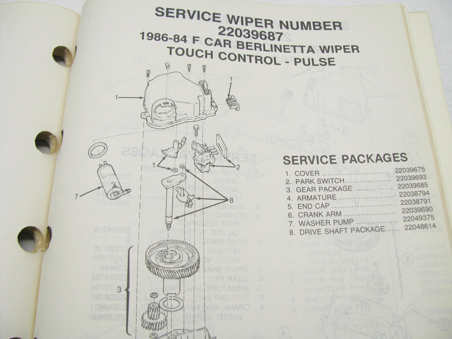 Acdelco 18A-100 Service Motors Catalog - 1988 Weatherly #504