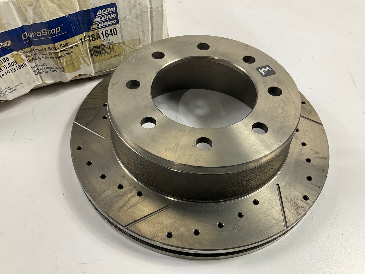 NEW GENUINE Acdelco 18A1640 REAR LEFT Performance Disc Brake Rotor 19137583