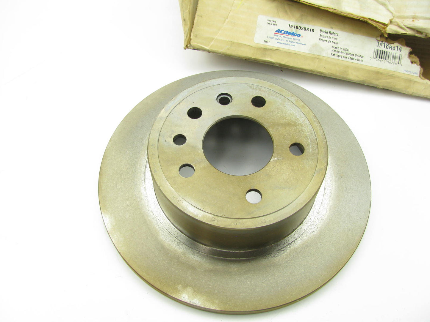 Acdelco Pro 18A814 Rear Disc Brake Rotor - 1997-2000 Cadillac Catera