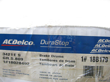 Acdelco 18B179 Brake Drum For 83-92 Nissan 720, D21 W/ Dual Rear Wheels
