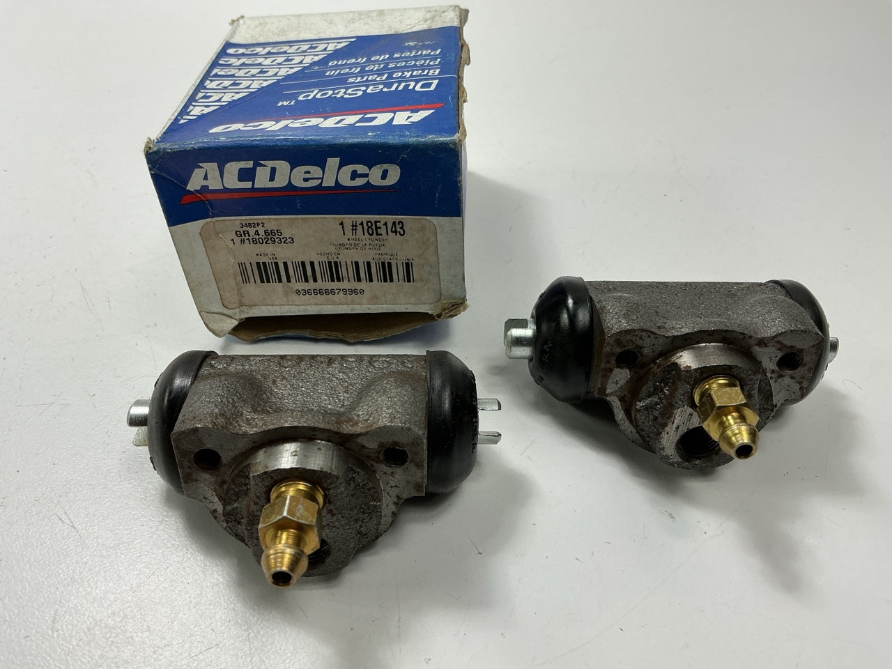 (2) Acdelco 18E143 Rear Drum Brake Wheel Cylinder