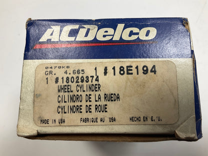 Acdelco 18E194 REAR Drum Brake Wheel Cylinders For 82-84 Sentra 83-84 Pulsar NX