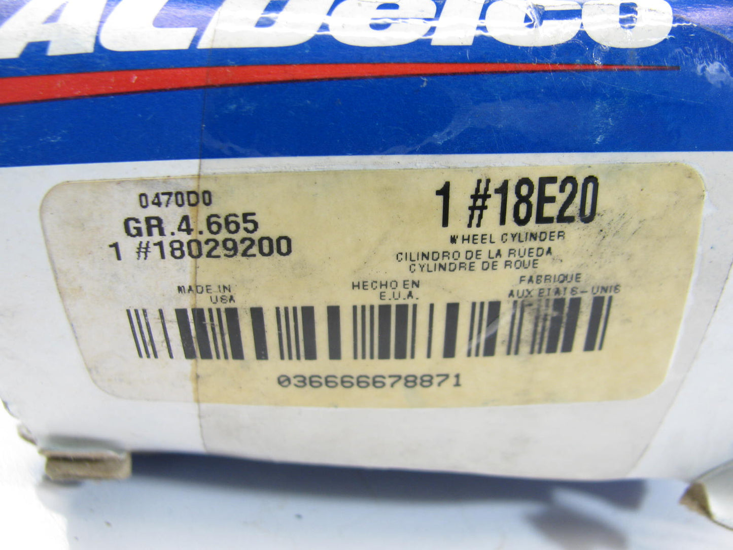Acdelco 18E20 FRONT Drum Brake Wheel Cylinder