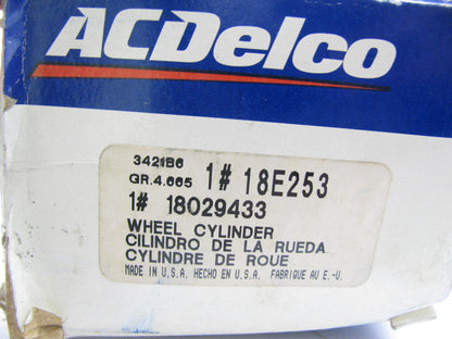 Acdelco 18E253 FRONT RIGHT LOWER Drum Brake Wheel Cylinder 1980-1982 B60 B6000