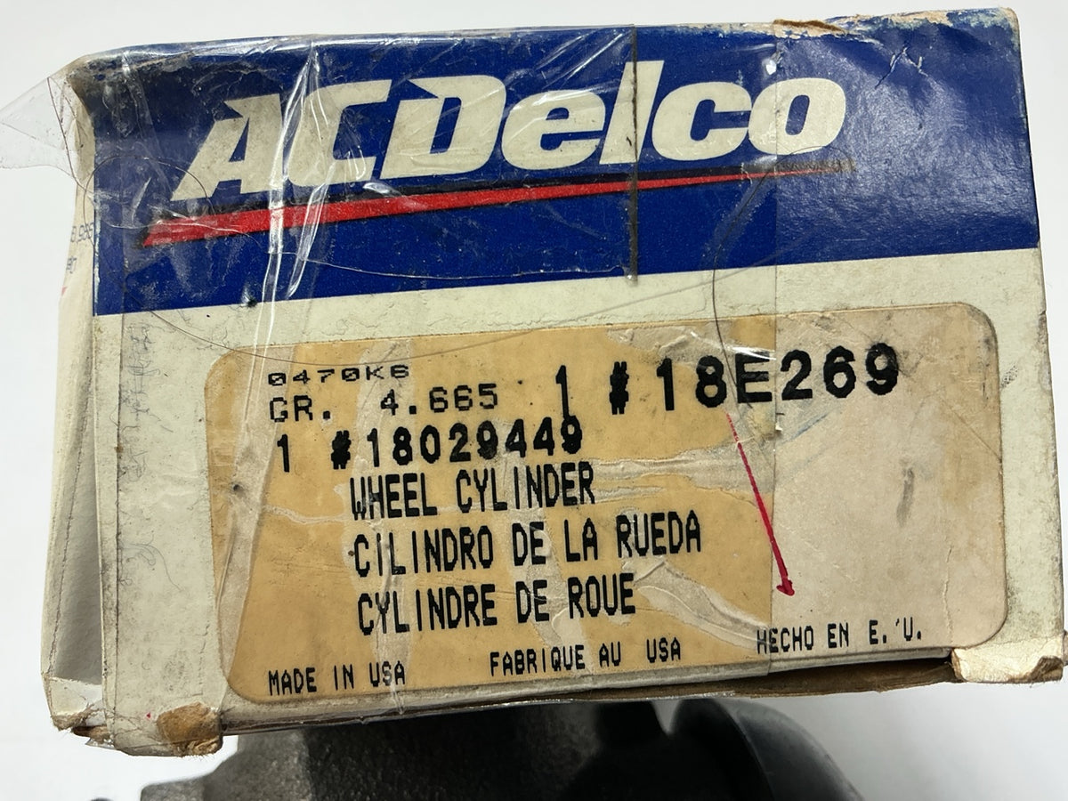 Acdelco 18E269 Rear Left Drum Brake Wheel Cylinder 1985-1988 Thunderbird, Cougar