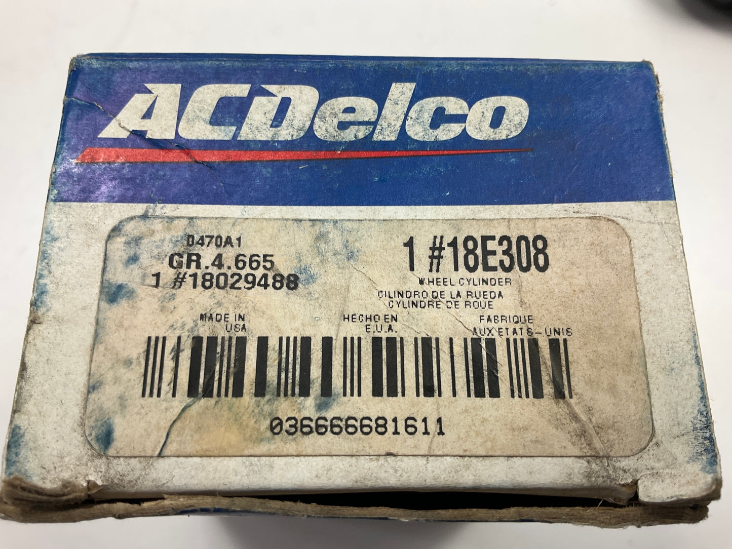 Acdelco 18E308 Rear Drum Brake Wheel Cylinder For 1989 Honda Accord