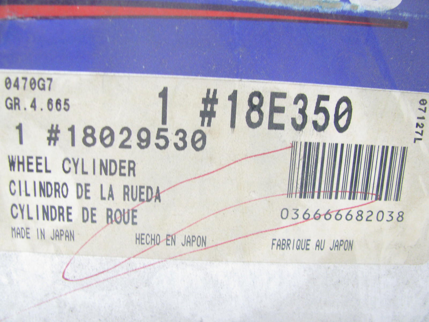 Acdelco 18E350 Rear Left Forward Drum Brake Wheel Cylinder 1987-1994 Isuzu FSR