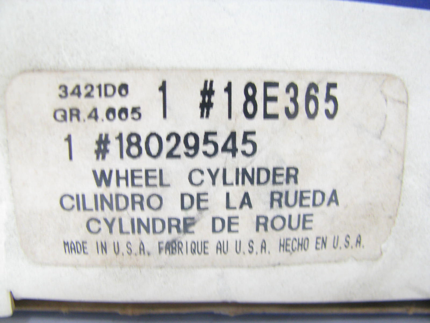 Acdelco 18E365 Rear Right Drum Brake Wheel Cylinder For 1988-1990 Isuzu NPR