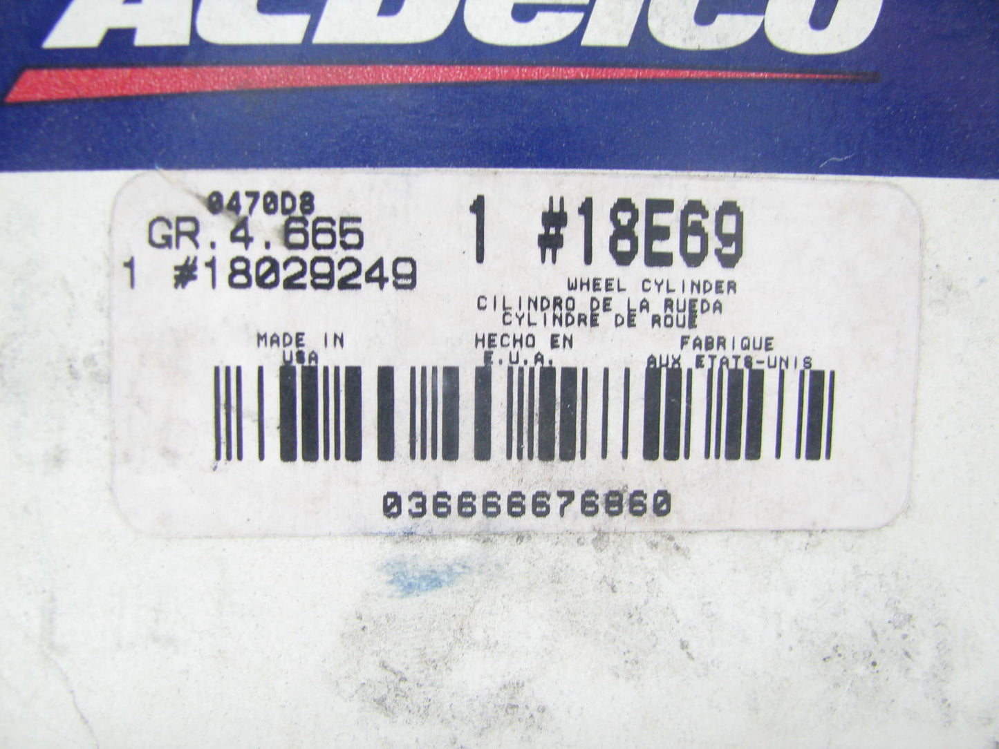 Acdelco Drum Brake Wheel Cylinder - For 1975-1977 Ford P-500 Delivery Van