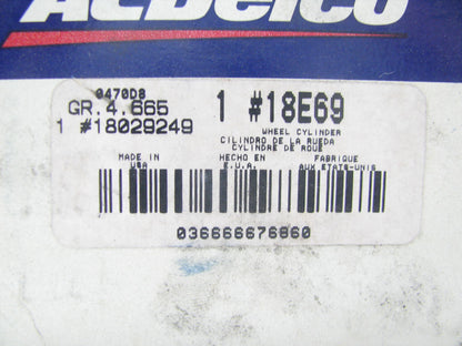 Acdelco Drum Brake Wheel Cylinder - For 1975-1977 Ford P-500 Delivery Van