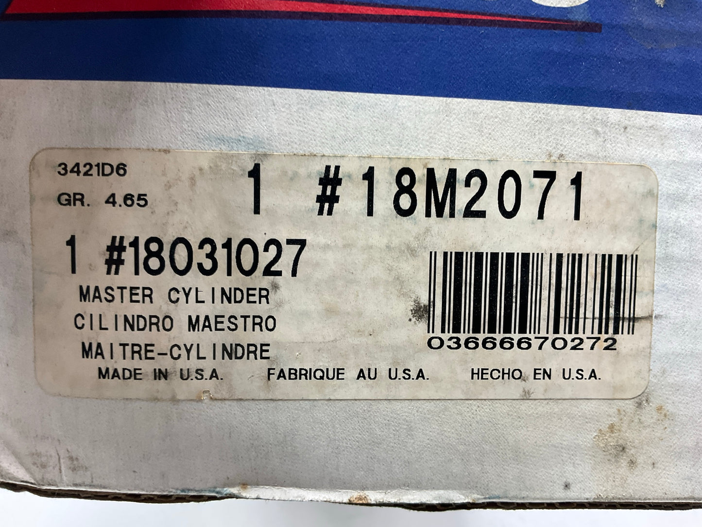 Acdelco 18M2071 Clutch Master Cylinder For 1977-1978 Toyota Pickup RWD