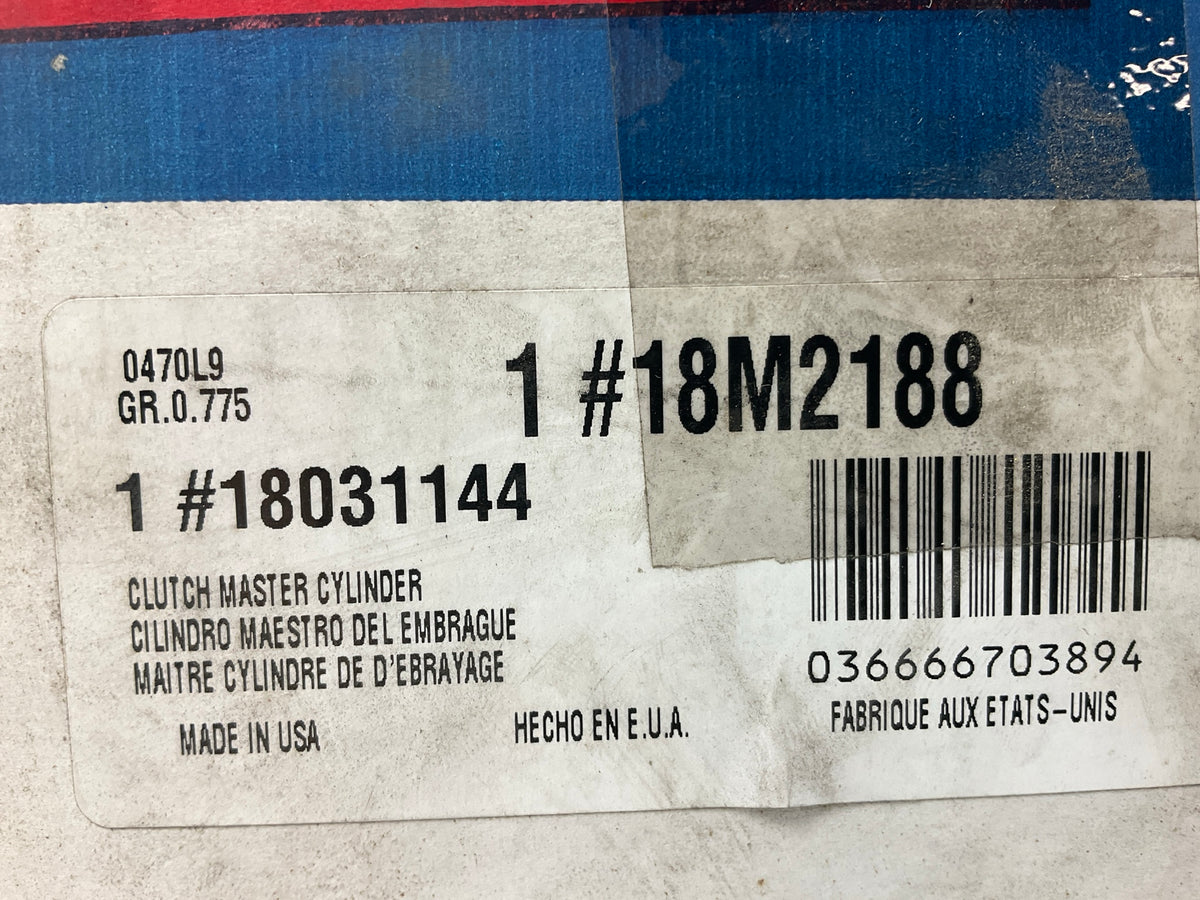 Acdelco 18M2188 Clutch Master Cylinder 1987 Somerset, Calais, 1987-1991 Grand Am
