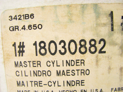 Acdelco 18M640 / 18030882 Brake Master Cylinder 1993 Roadmaster & Caprice