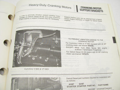 DELOC REMY AC Delco Charging Heavy Duty Alternator Starter Parts Catalog 1987