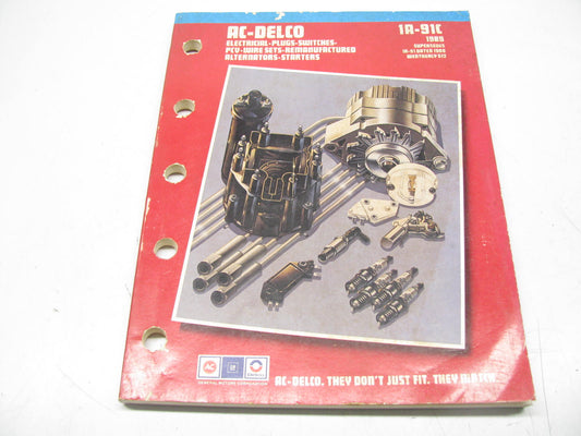 Acdelco 1A-91C-1989 Electrical, PCV, Wire Sets, Alternators & Starters Catalog