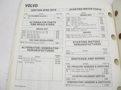 Acdelco 1A-91C-1989 Electrical, PCV, Wire Sets, Alternators & Starters Catalog