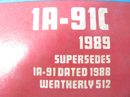 Acdelco 1A-91C-1989 Electrical, PCV, Wire Sets, Alternators & Starters Catalog