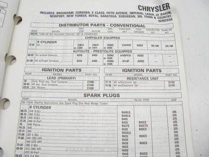 Acdelco 1A-91C Electrical, PCV, Wire Sets, Alternators & Starters Catalog - 1991