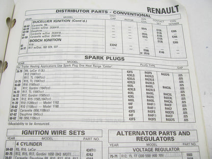 Acdelco 1A-91C Electrical, PCV, Wire Sets, Alternators & Starters Catalog - 1991