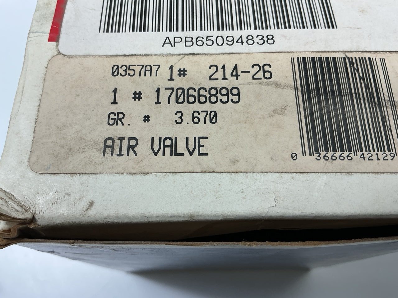 New OEM Acdelco 214-26 Air Bypass Diverter Valve