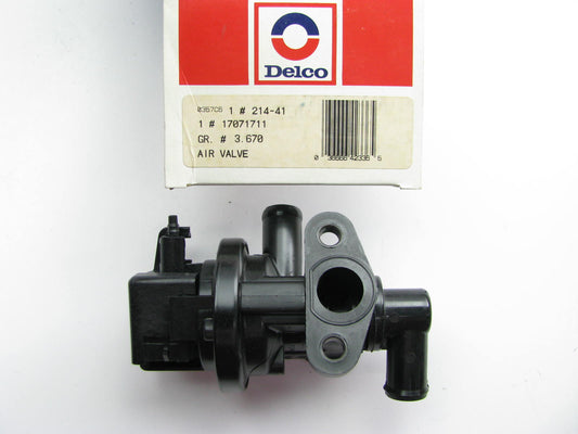 NEW GENUINE OEM Acdelco 214-41 Smog Pump Air Bypass Diverter Valve GM # 17071711