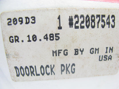 Acdelco 22087543 Door Lock Actuator - Front Right