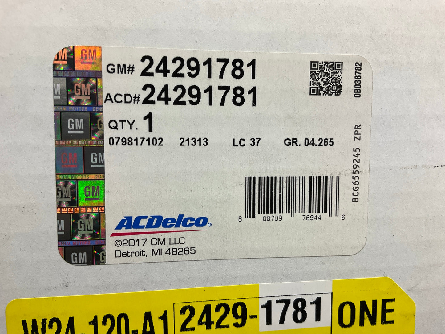 Acdelco 24291781 Automatic Transmission Valve Body Channel Plate 8L90