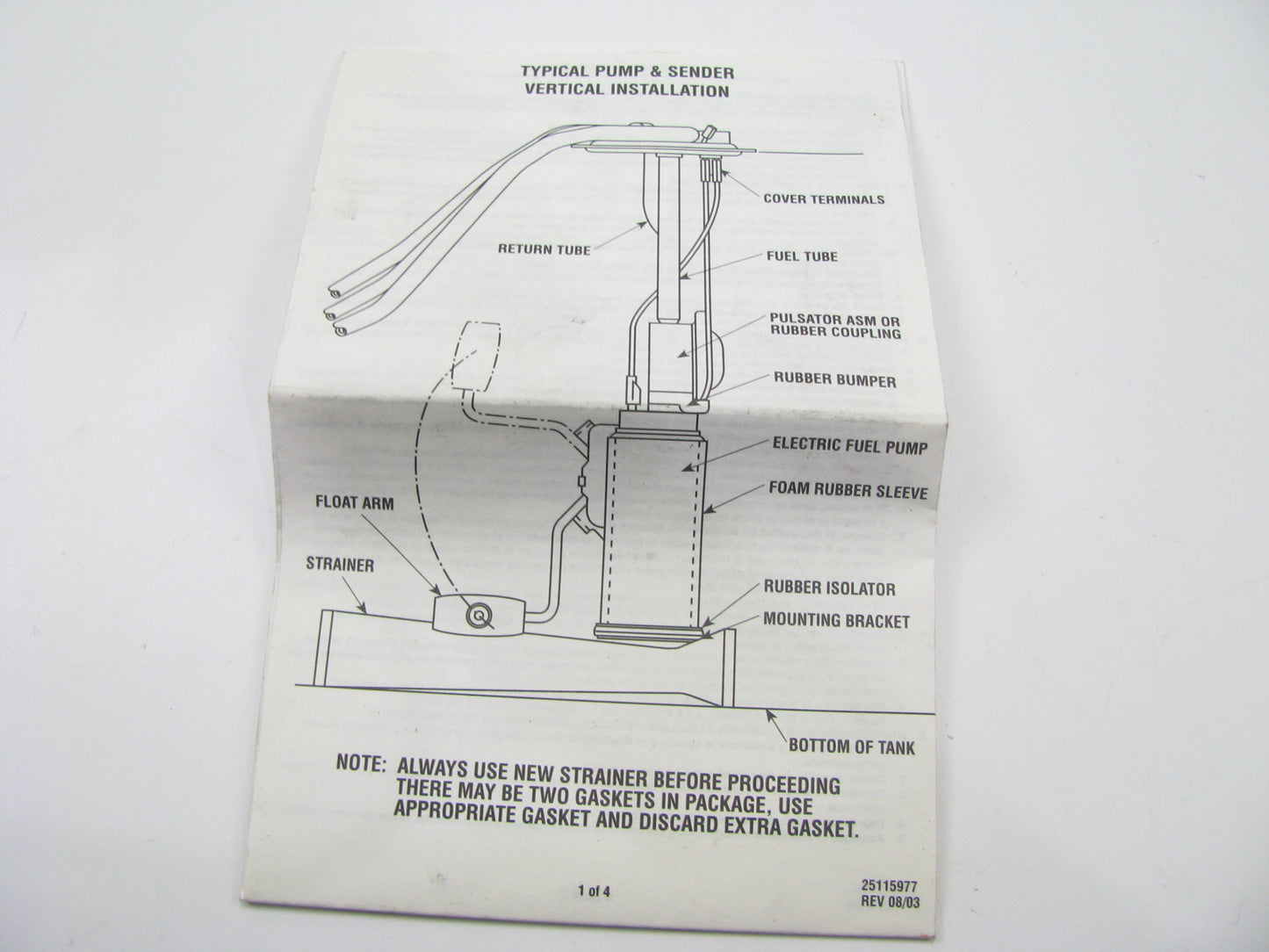 NEW GENUINE Acdelco 25027547 Fuel Tank Sending Unit OEM
