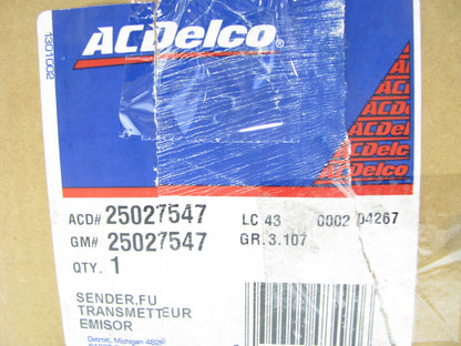 NEW GENUINE Acdelco 25027547 Fuel Tank Sending Unit OEM