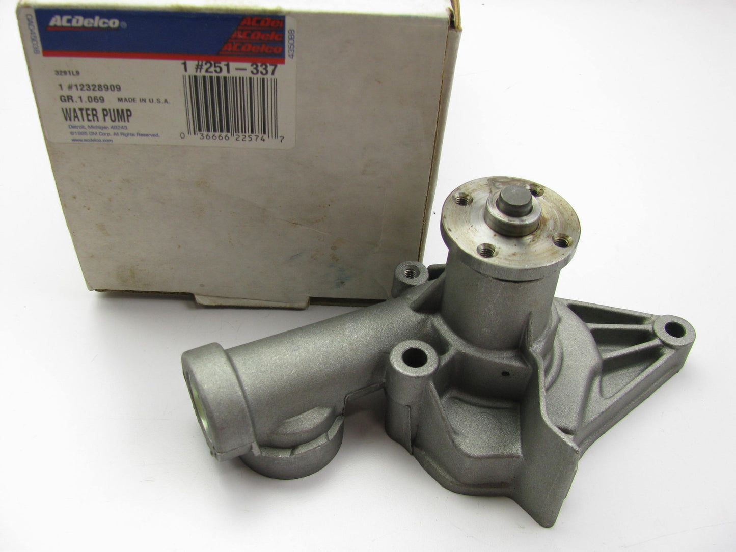 Acdelco 251-337 Engine Water Pump - 1981-1988 GM Buick Chevy Olds 2.5L Iron Duke