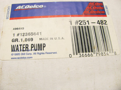 Acdelco 251-482 Engine Water Pump