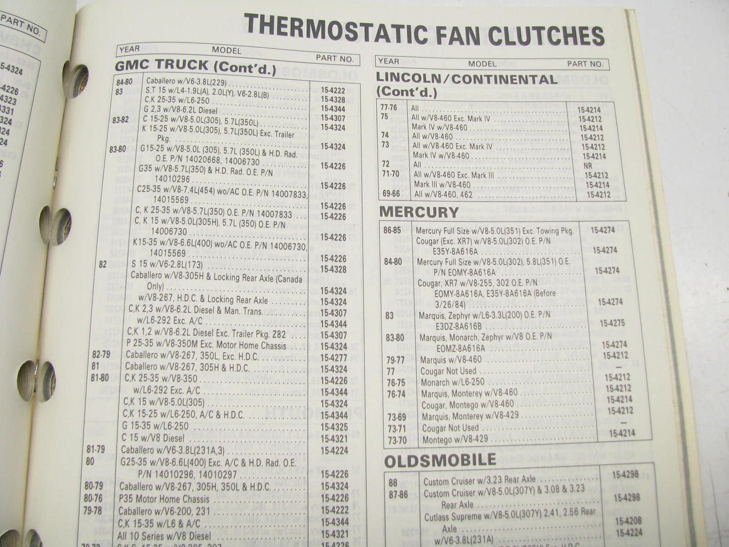 Acdelco 25A-100 Water Pumps Applications & Illustrations Guide - 1989, 168 Pages