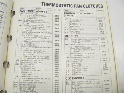 Acdelco 25A-100 Water Pumps Applications & Illustrations Guide - 1989, 168 Pages