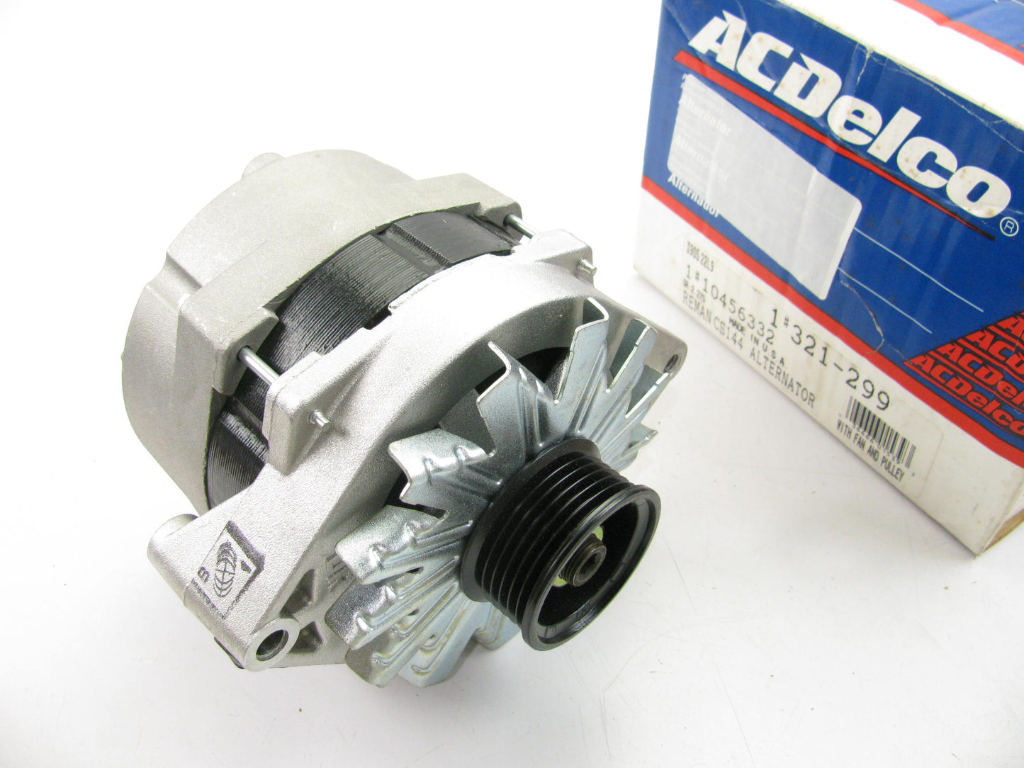 Acdelco 321-299 Reman Alternator For 1986 LeSabre, Oldsmobile Delta 88 3.0L 108A