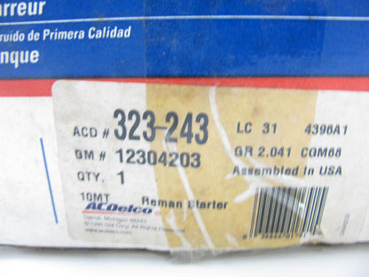 REMAN Acdelco 323-243 Starter OEM GM 12304203