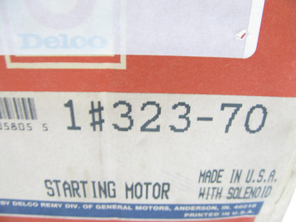 REMAN. Acdelco 323-70 Starter Motor